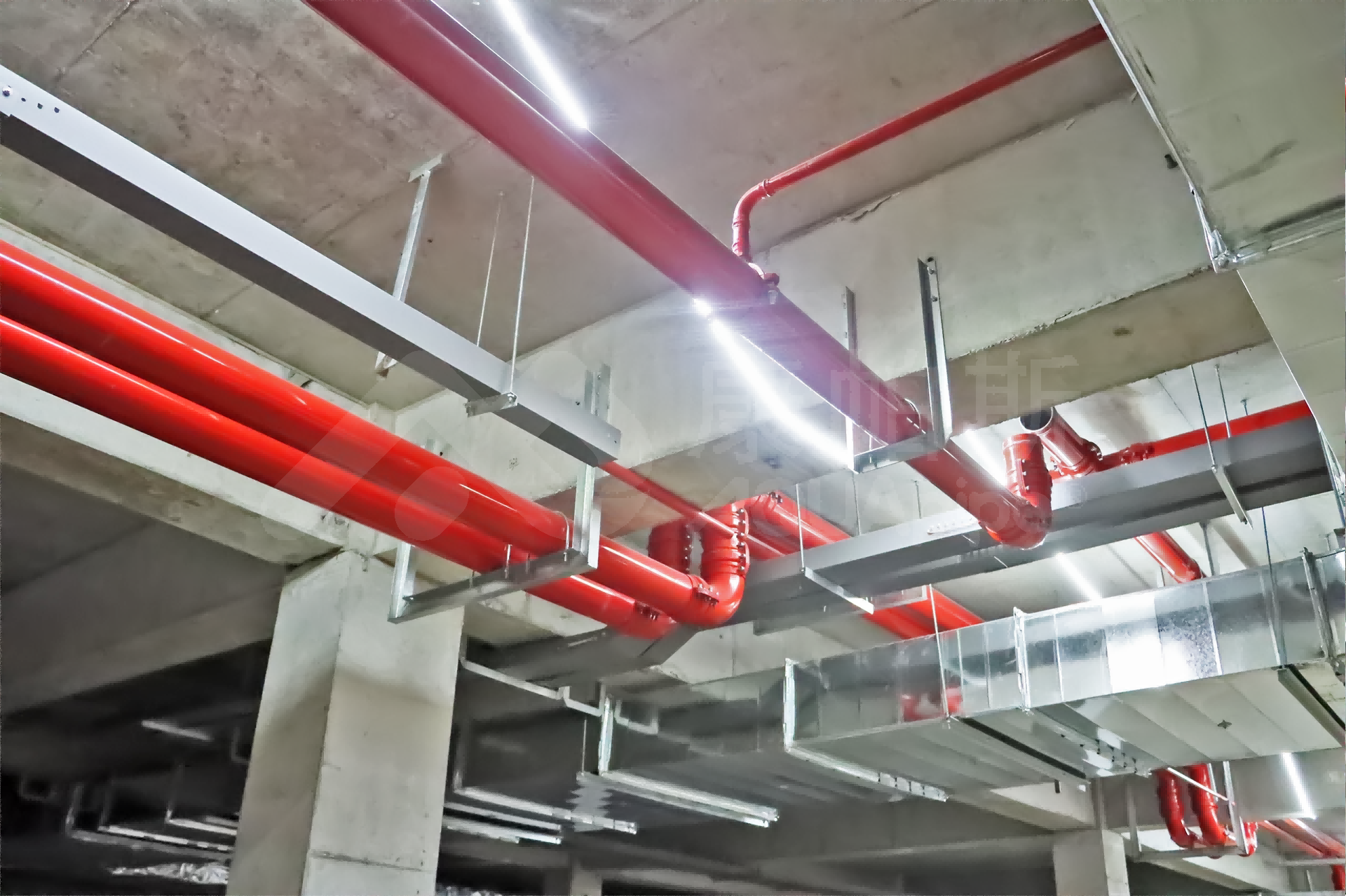 卡压式消防管道项目案例_康帕斯