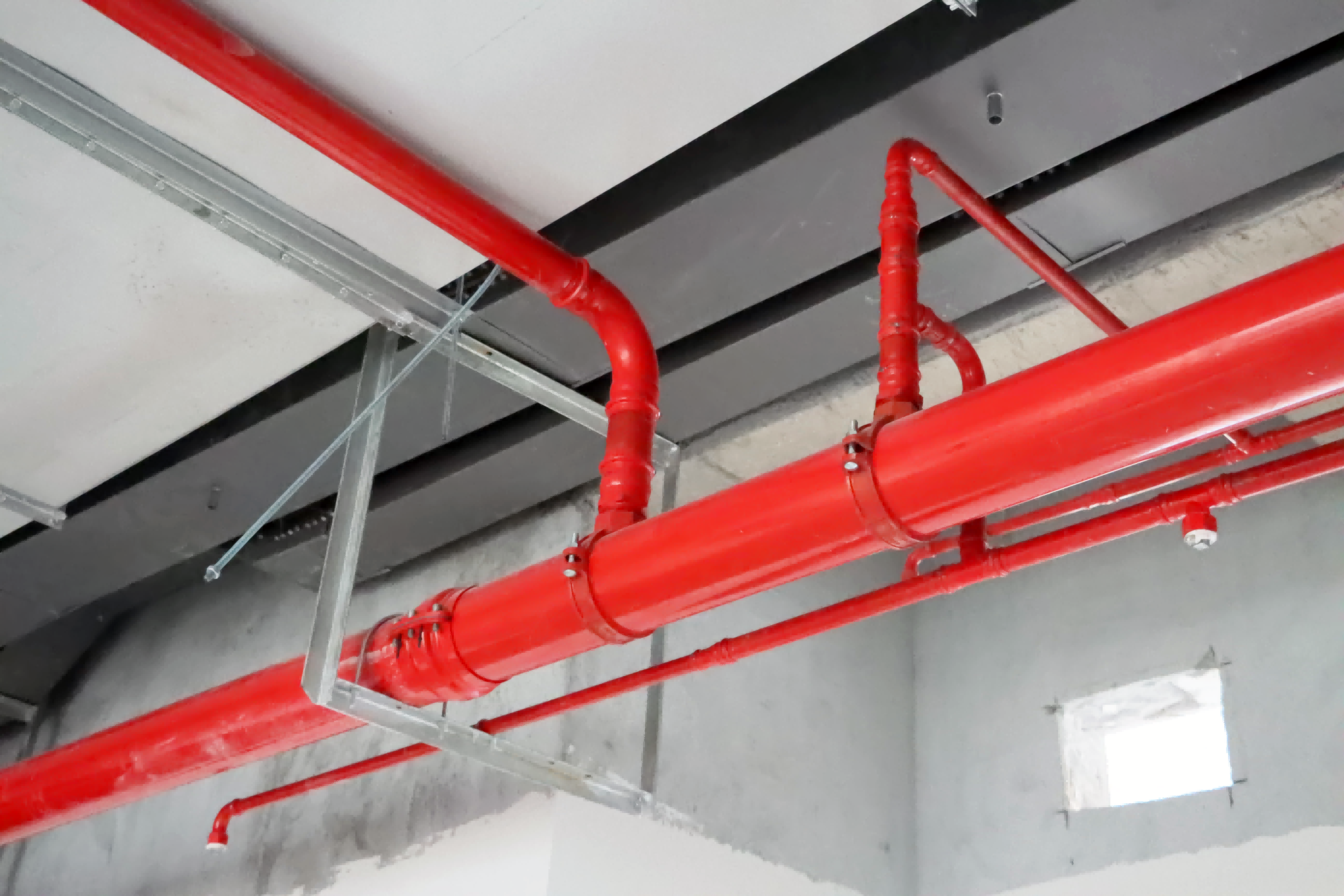 卡压式碳钢消防管道项目案例_康帕斯